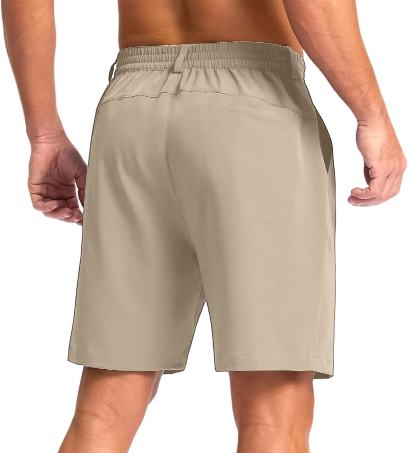 Men's Golf Shorts Casual Lightweight Stretch Quick Dry Comfy Shorts Regular Fit Button Zipper Flat Front Short Pants