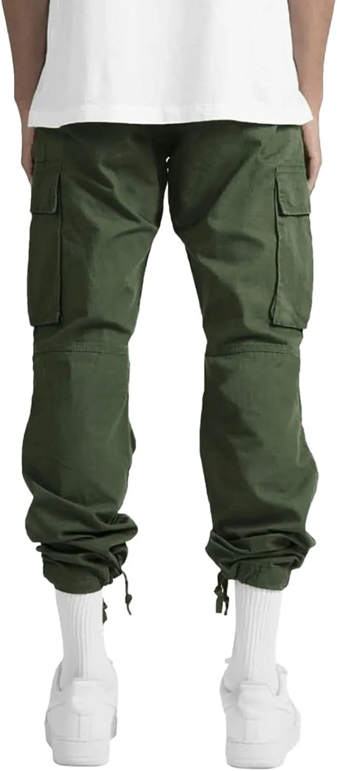 Mens Sweatpants with Pockets Big and Tall Joggers for Men Elastic Waist with Zipper Pockets Sweat Pants Men's Winter