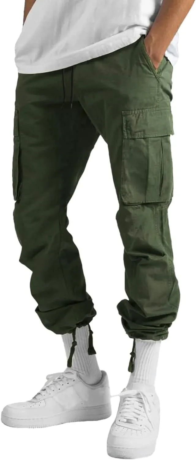 Mens Sweatpants with Pockets Big and Tall Joggers for Men Elastic Waist with Zipper Pockets Sweat Pants Men's Winter