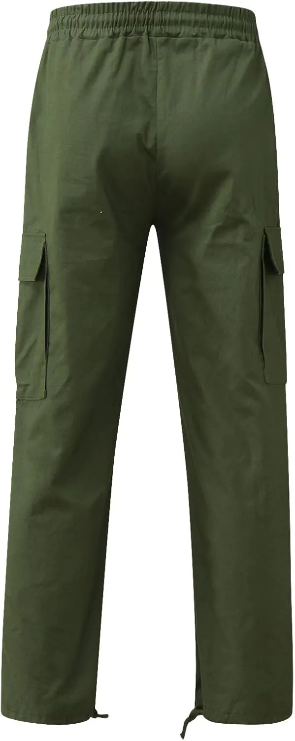 Mens Sweatpants with Pockets Big and Tall Joggers for Men Elastic Waist with Zipper Pockets Sweat Pants Men's Winter