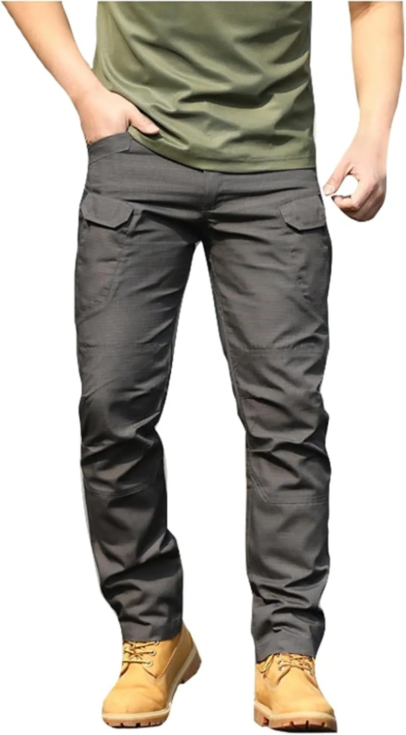Mens Tactical Cargo Pants Work Hiking Pants Lightweight Outdoor Pants with Multi Pockets Relaxed Fit Camo Cargo Pants