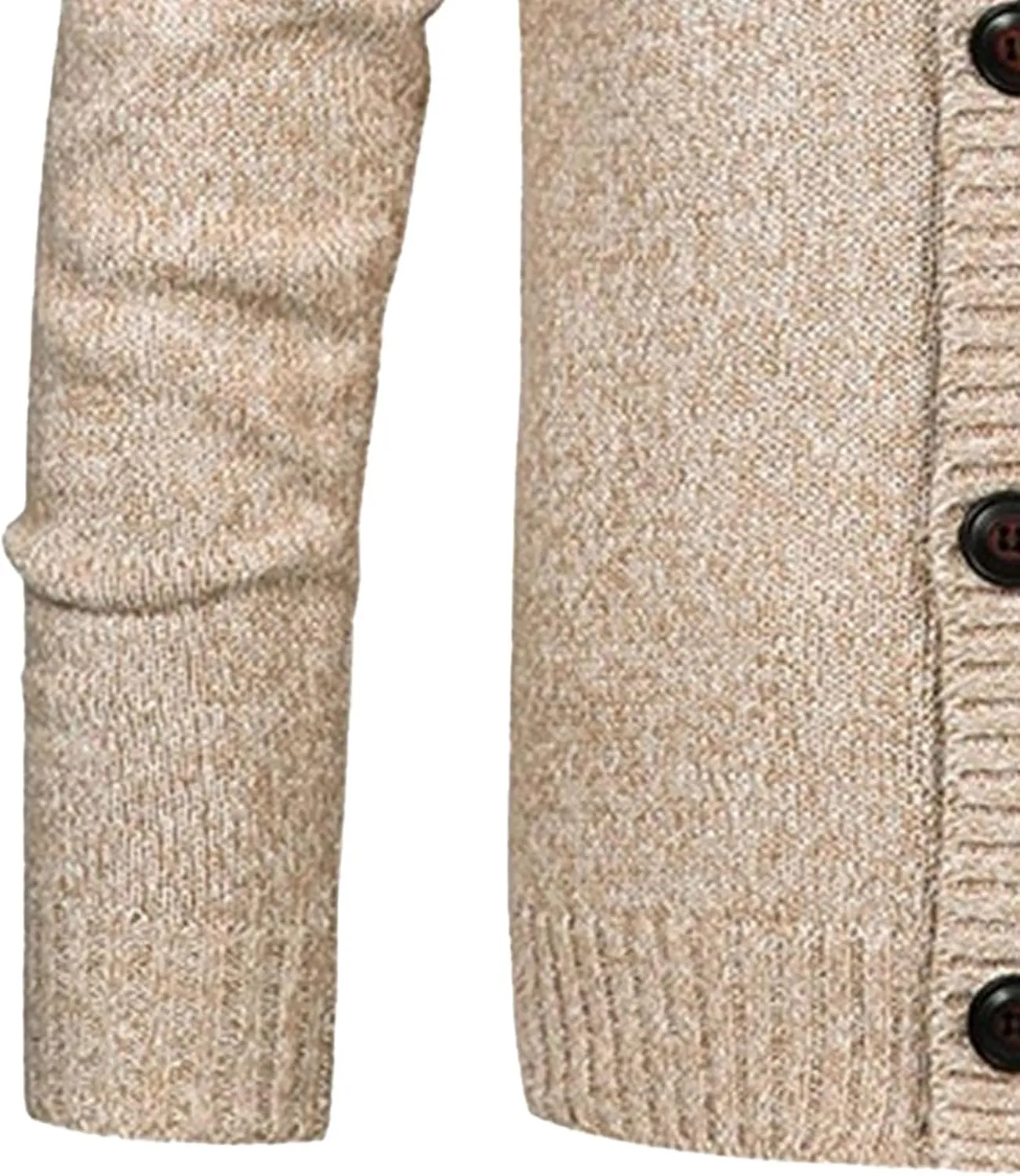 Men'sDouble Breasted Cable Knit Sweater Button Down Shawl Collar Cardigans Chunky Comfortable Knit Cardigan
