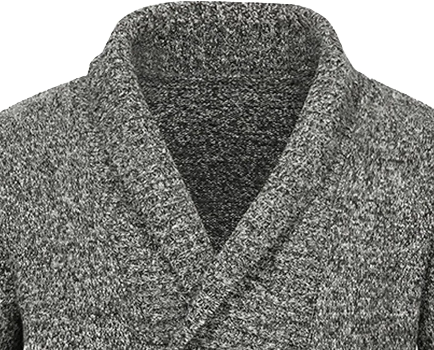 Men'sDouble Breasted Cable Knit Sweater Button Down Shawl Collar Cardigans Chunky Comfortable Knit Cardigan