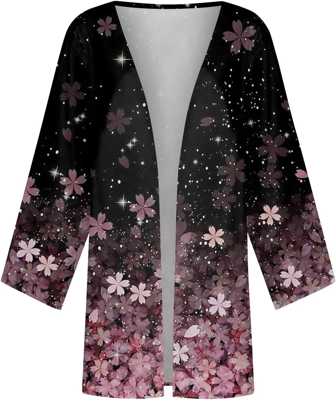 Plus Size Open Cardigan Women Linen Top Half Sleeve Quarter Length Sleeves Shirts Women Light Jackets for Women S-5XL