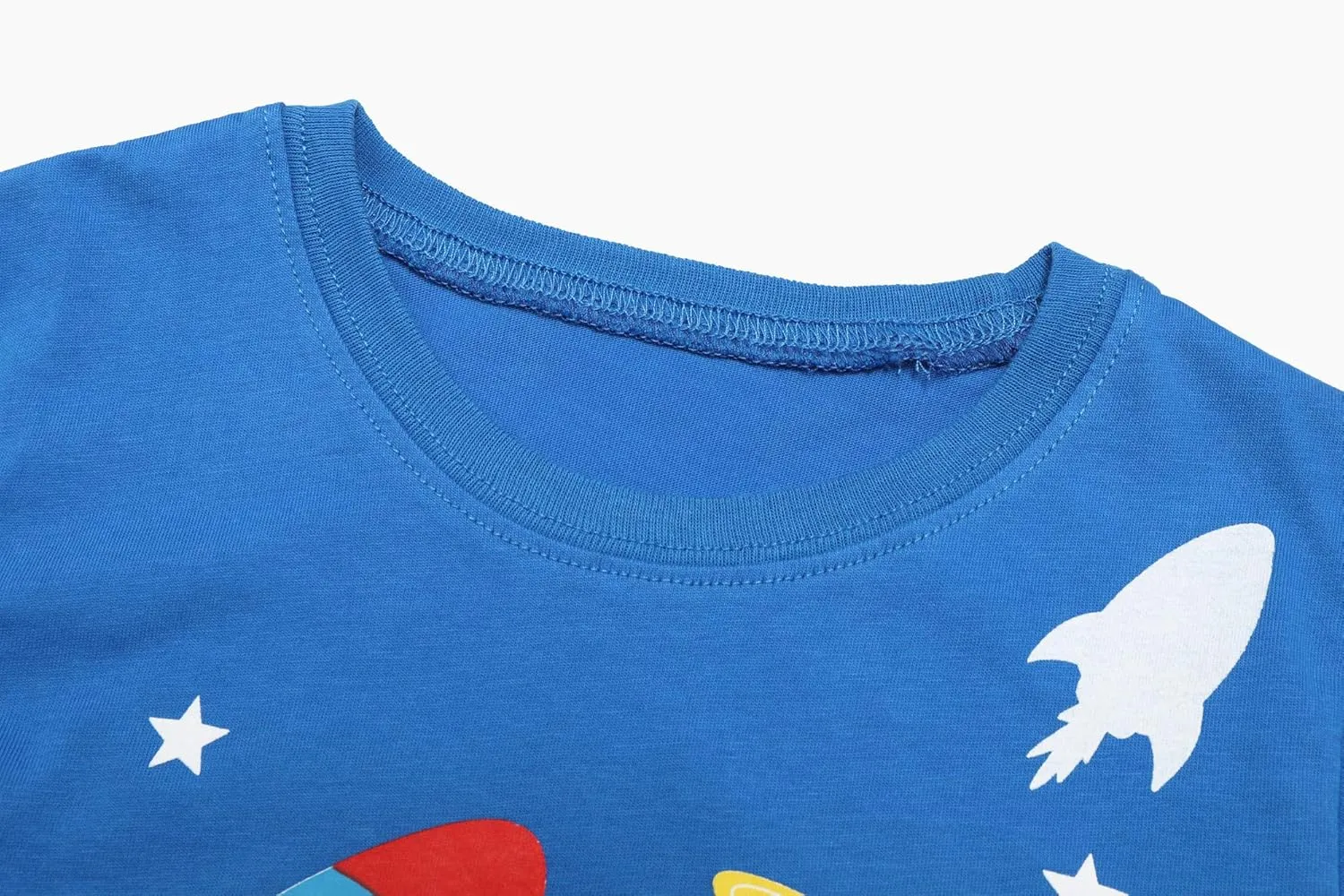 Qtake Fashion Boys Pajamas Planet Winter Long Sleeve Children Set Cotton Little Kids Pjs Sleepwear Size 2-12 year