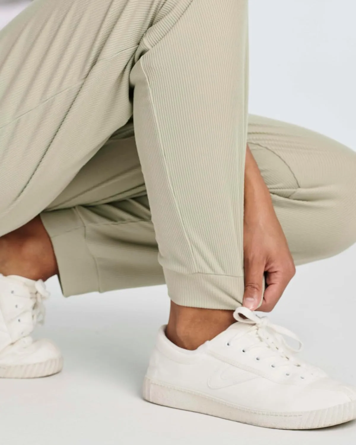 Real Essentials 3 Pack: Women's Ribbed Lounge Jogger Cuffed Yoga SweatpantsPockets (Available in Plus)
