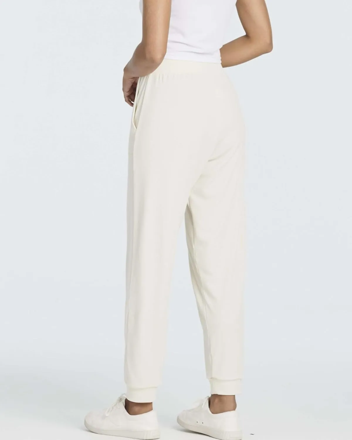 Real Essentials 3 Pack: Women's Ribbed Lounge Jogger Cuffed Yoga SweatpantsPockets (Available in Plus)
