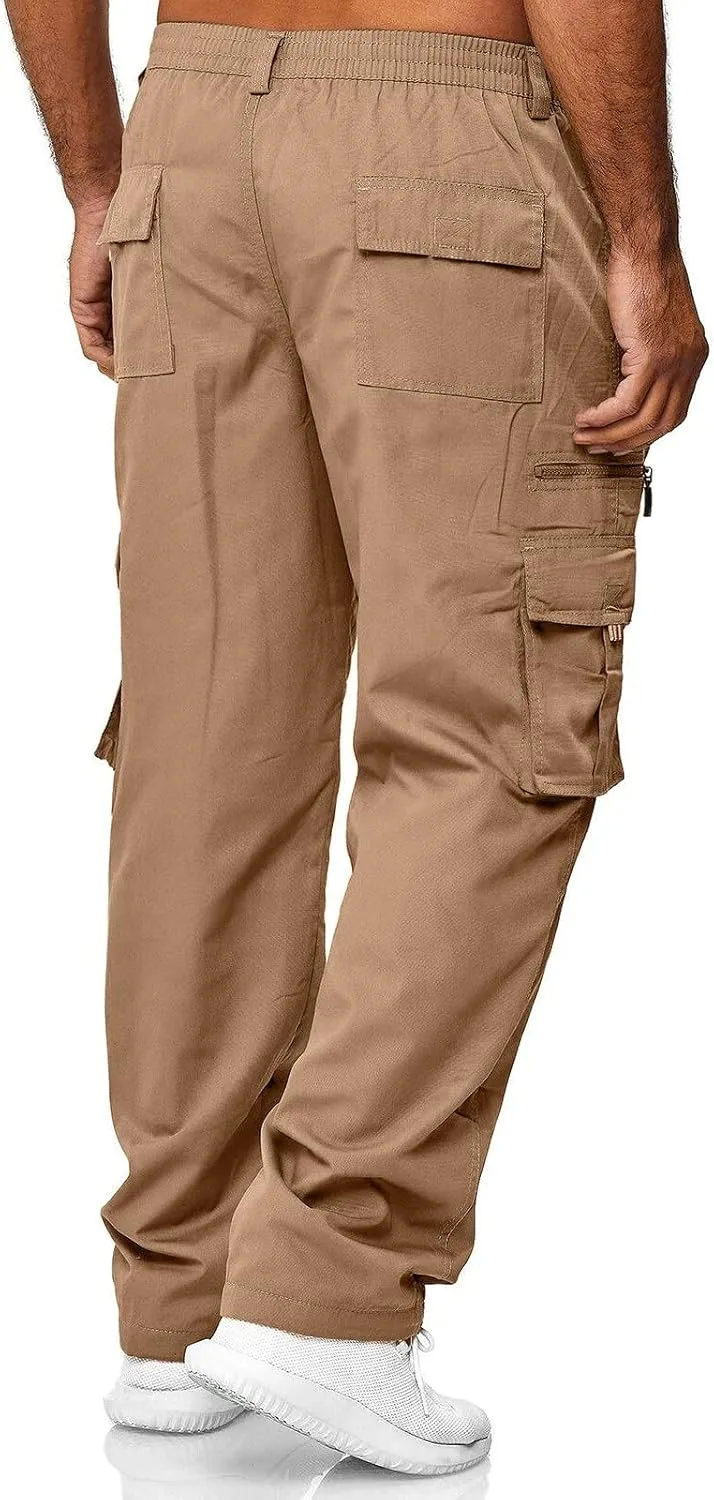 sdbrld Sweatpants For Men Mens Fashion Joggers Pants Cotton Drawstring Cargo Pants Hiking Outdoor Track Sweatpants Trousers