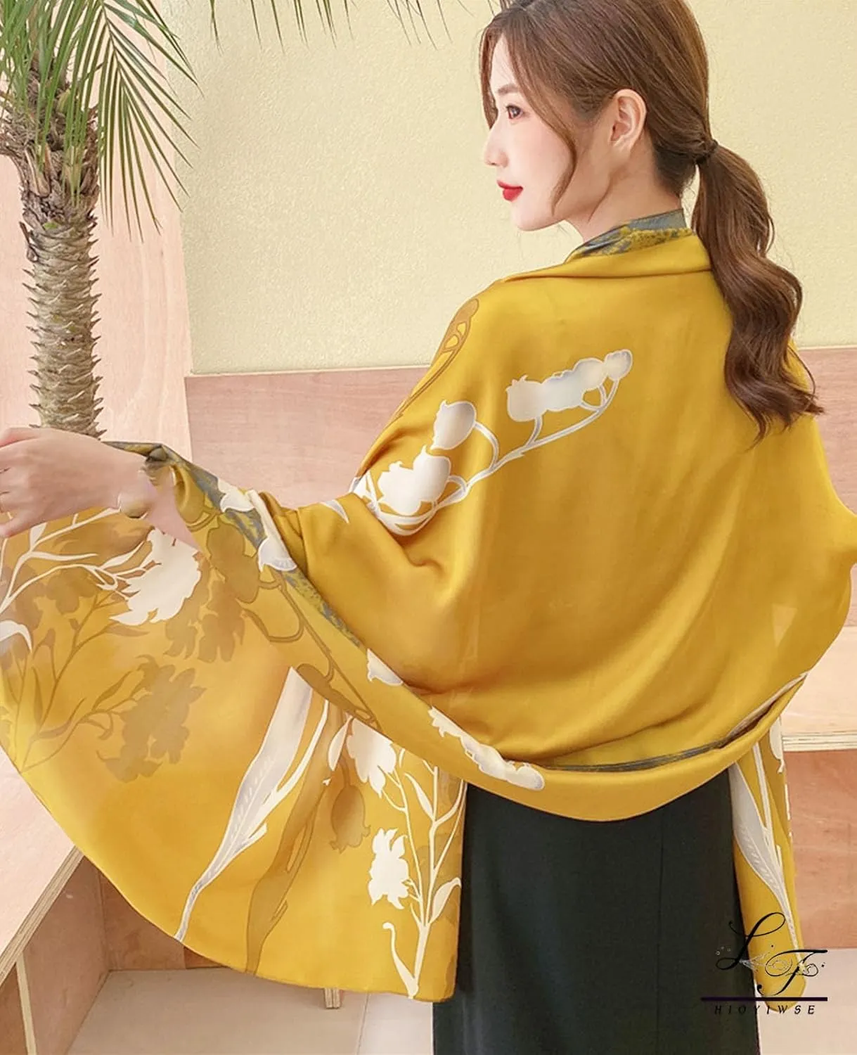Shawl Scarf For Women Lightweight Scarves Floral Pattern Formal Evening Dressesformal Shawl Summer Wraps