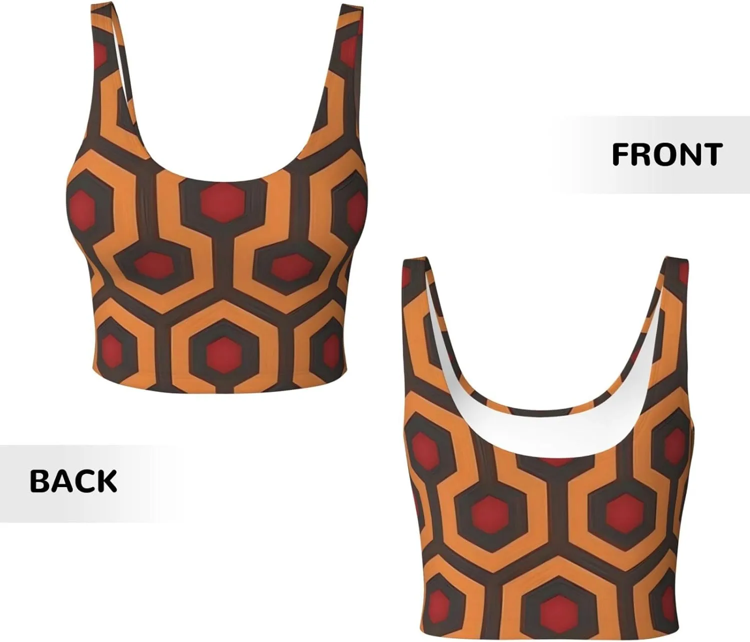 Shining Overlook Women's Sexy Sports Vest Sleeveless Athletic Gym T-Shirts Vest U-Shaped Back Quick Dry Top