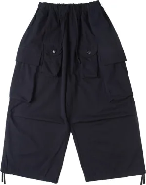 Spring and Summer Cargo Pants Multi-Pocket Casual Pants(Black,S)