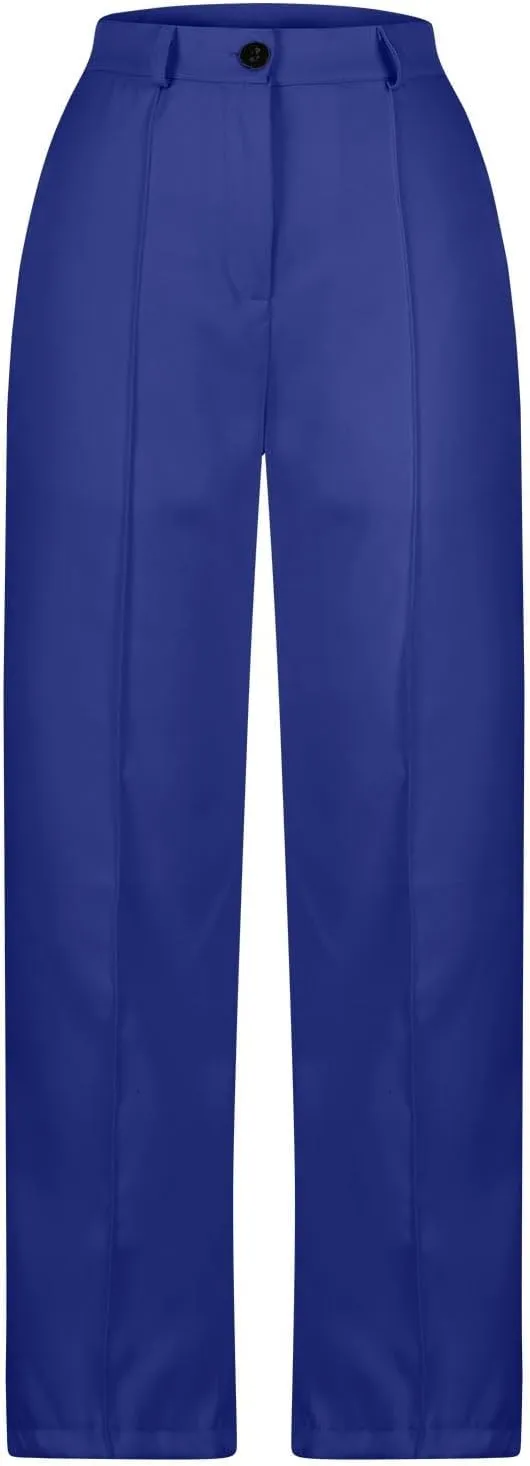 Suit Pants for Women High Waisted Business Casual Pants Work Pants Loose Elegant Formal Summer Pants with Pockets