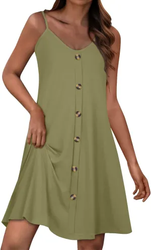 Summer Dresses for Women 2025 Casual Spring Dress Cute Trendy Sundress Beach Vacation Tank Dresses