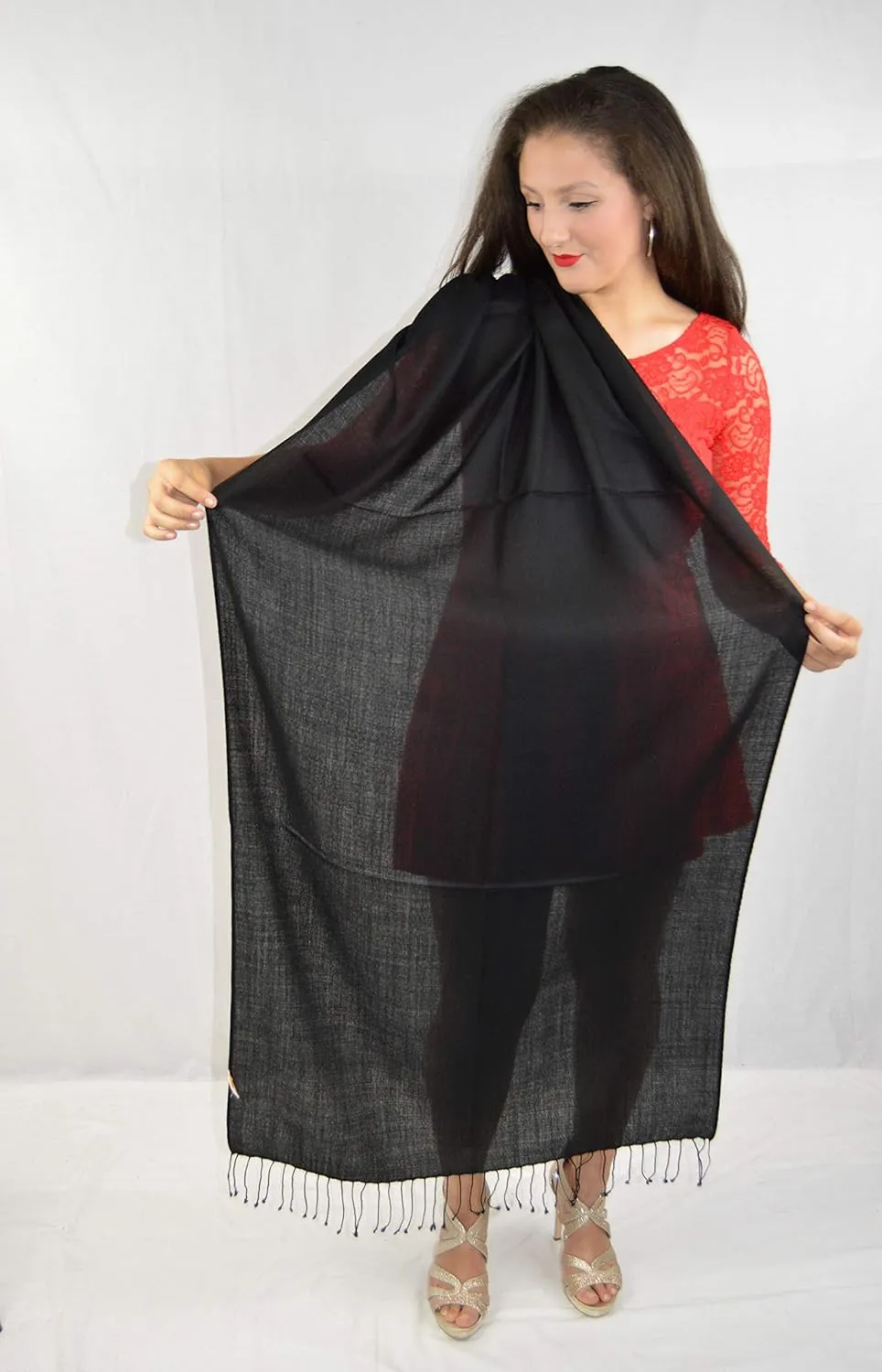 Summer Shawl/Sheer Shawl/Fancy Shawl/Water Pashmina Shawl/Lightweight Shawl/Silk