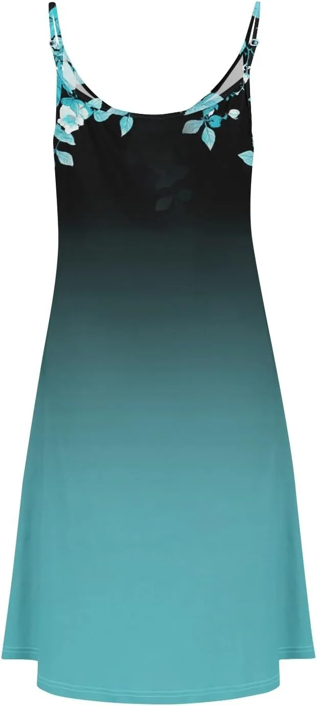 Sun Dresses for Women 2025 Casual Flying Sleeve Dress Vacation Beach Sundress Bohemian Dress