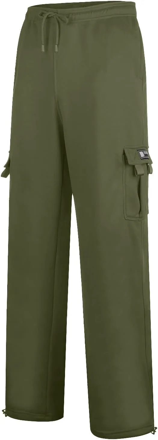 Sweatpants for Men Waist Solid Color Pocket Trousers Loose Sports Trousers Sweat Pants Workout Pants Cargo
