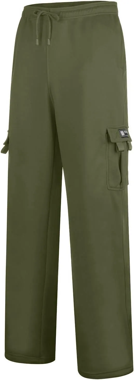 Sweatpants for Men Waist Solid Color Pocket Trousers Loose Sports Trousers Sweat Pants Workout Pants Cargo