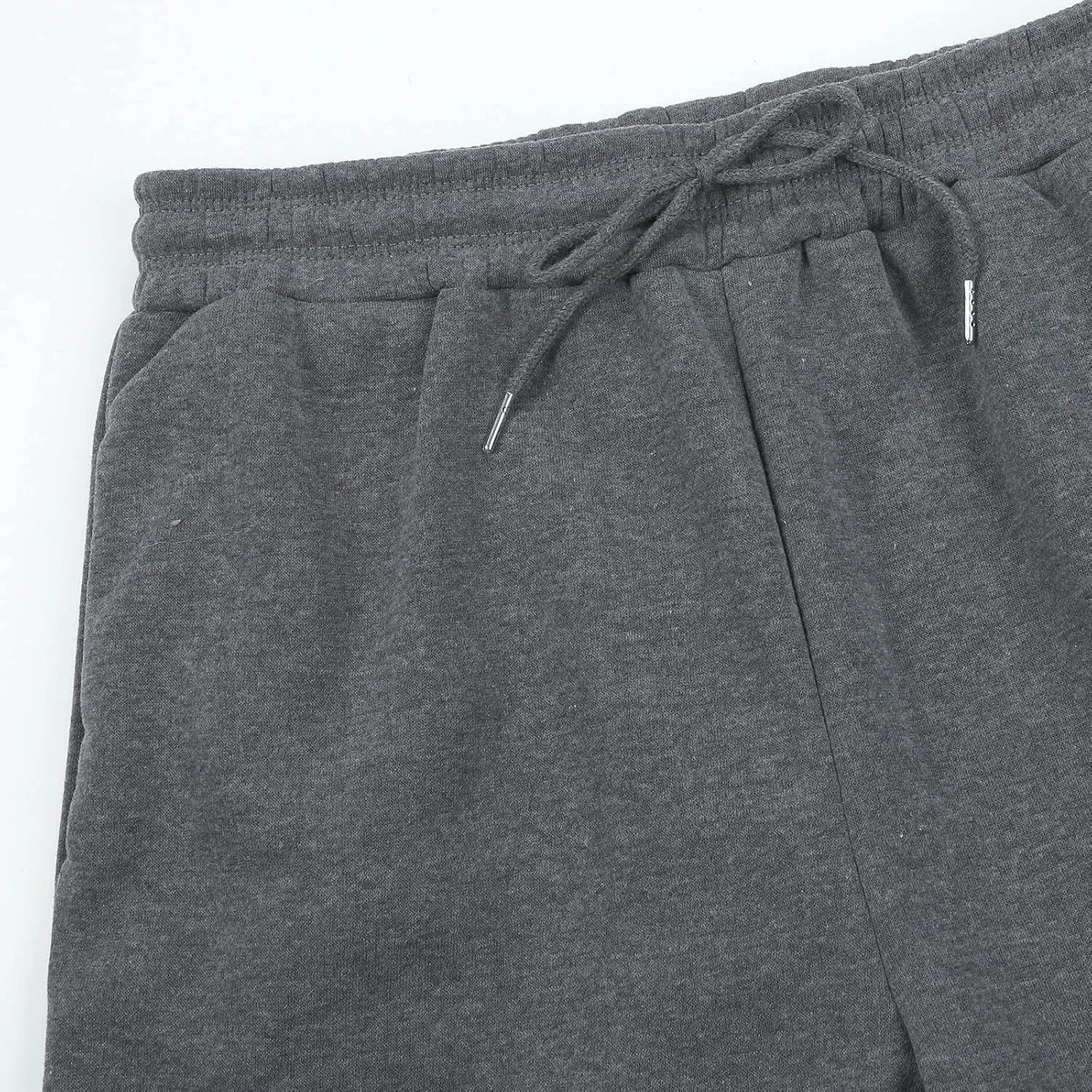 Sweatpants Woman Baggy Wide Leg High Waisted Drawstring Joggers Casual Fleece Lined Sweatpant Fall Winter Pants