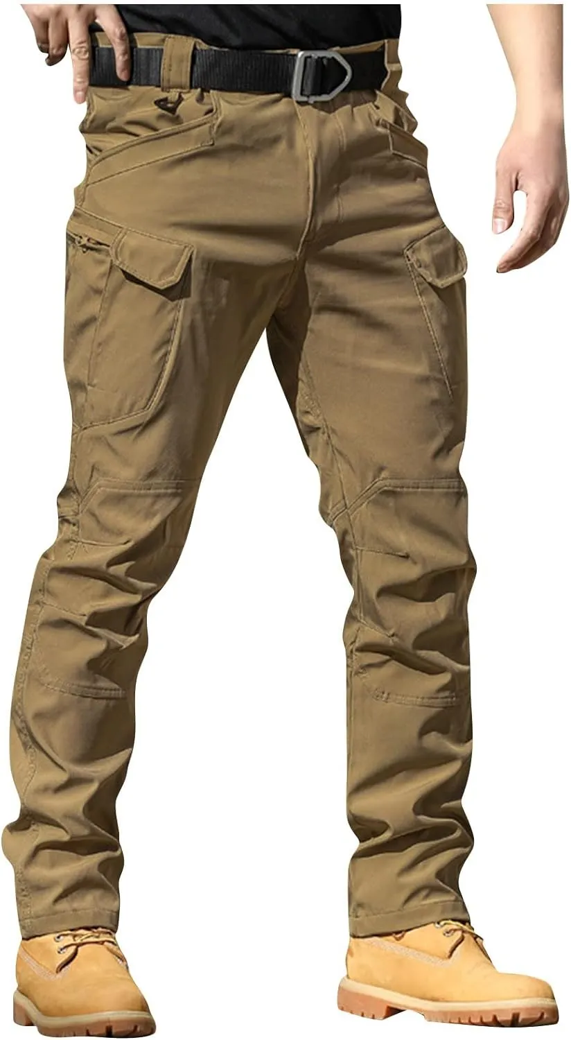 Tactical Pants for Men Cargo Pants with Multi Pockets Outdoor Hiking Pants Summer Casual Trousers Gym Work Pants