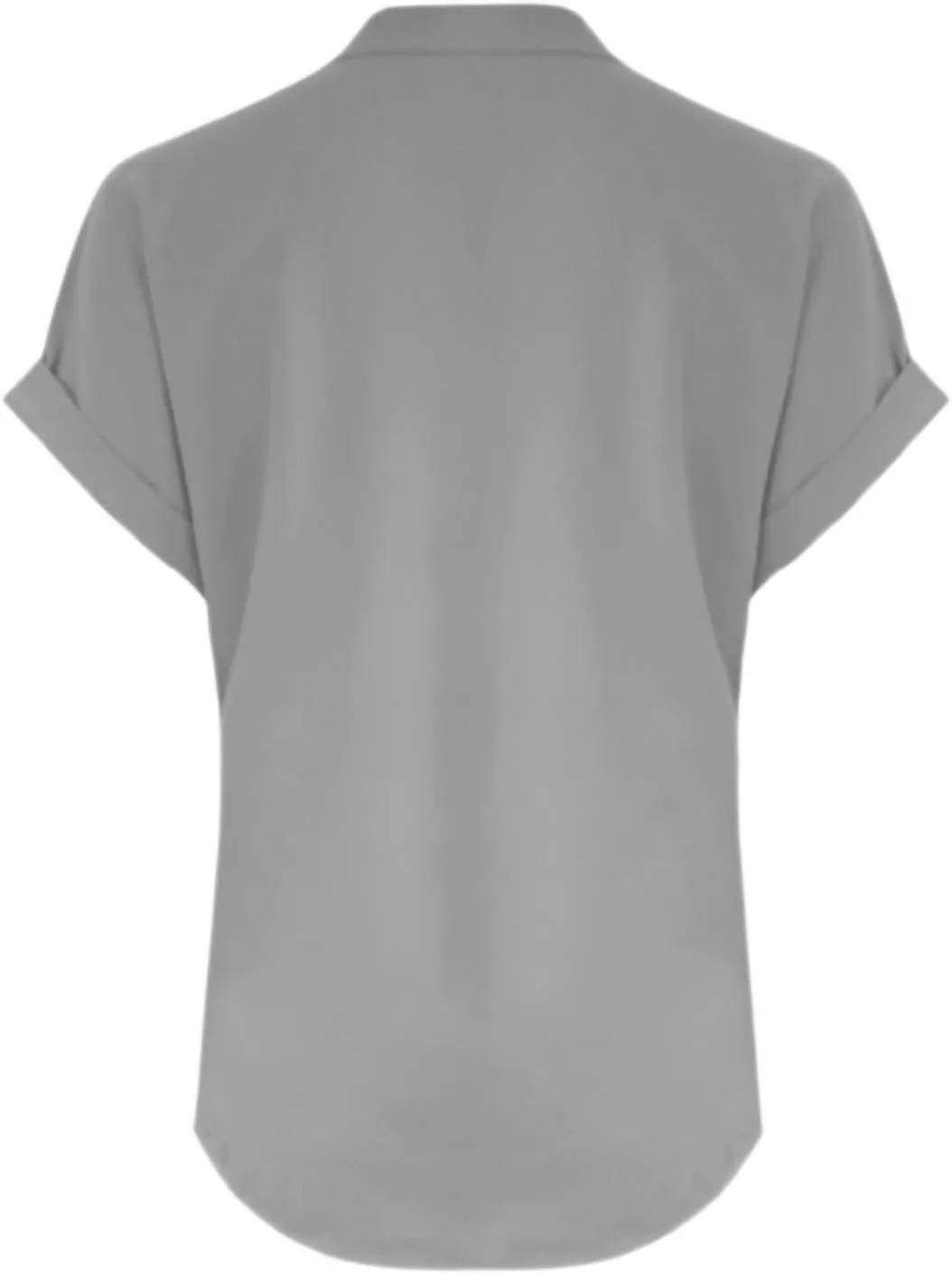 Tops for Women Trendy Summer 2025 Solid Color Cotton Linen Shirts Short Sleeve V Neck Outfits Casual Loose Fit Blouses