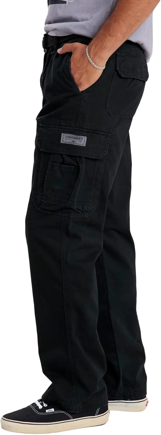UNIONBAY Men's Survivor Iv Relaxed Fit Cargo Pant-Reg and Big and Tall Sizes