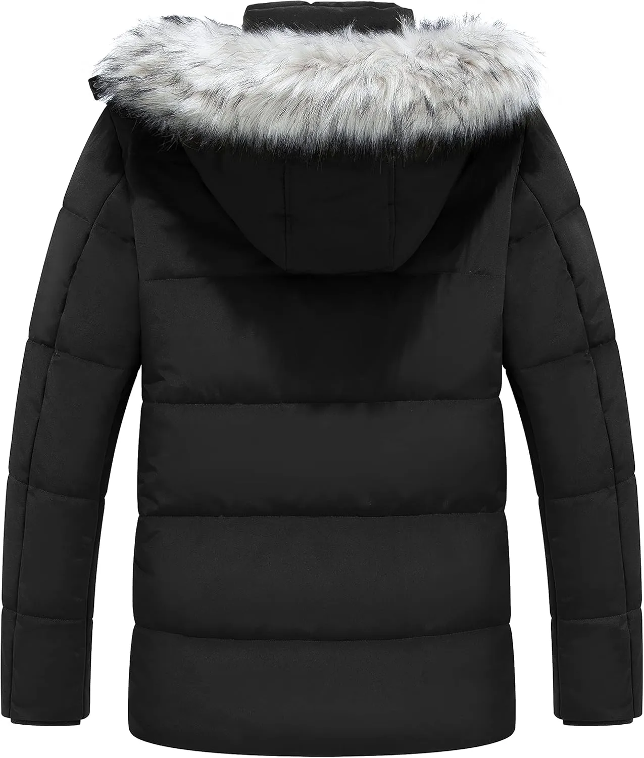 WenVen Men's Winter Puffer Coat Thicken Winter Warm Padded Jacket with Hood