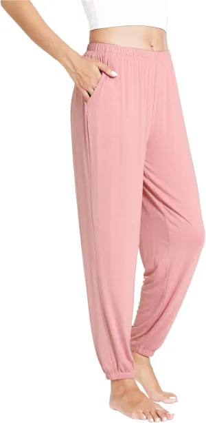 WiWi Viscose from Bamboo Pajamas Pants for Women Soft Yoga Jogger Pant Comfy Pajama Bottoms S-XXL