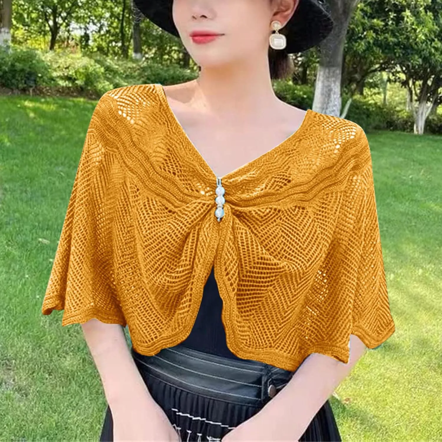 Women Knitted Shawl Wrap Blanket Poncho Cape Oversized Elegant Cardigan Sweater Scarf Open Front Coat Holiday Gifts