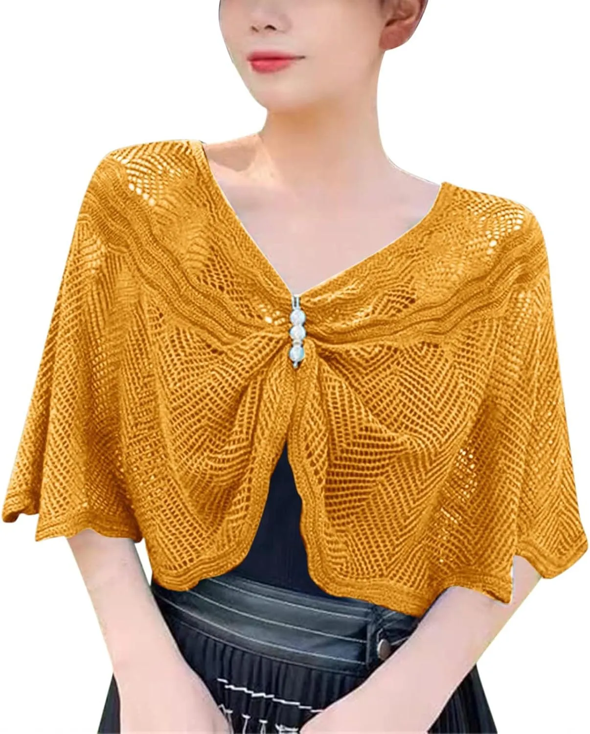 Women Knitted Shawl Wrap Blanket Poncho Cape Oversized Elegant Cardigan Sweater Scarf Open Front Coat Holiday Gifts