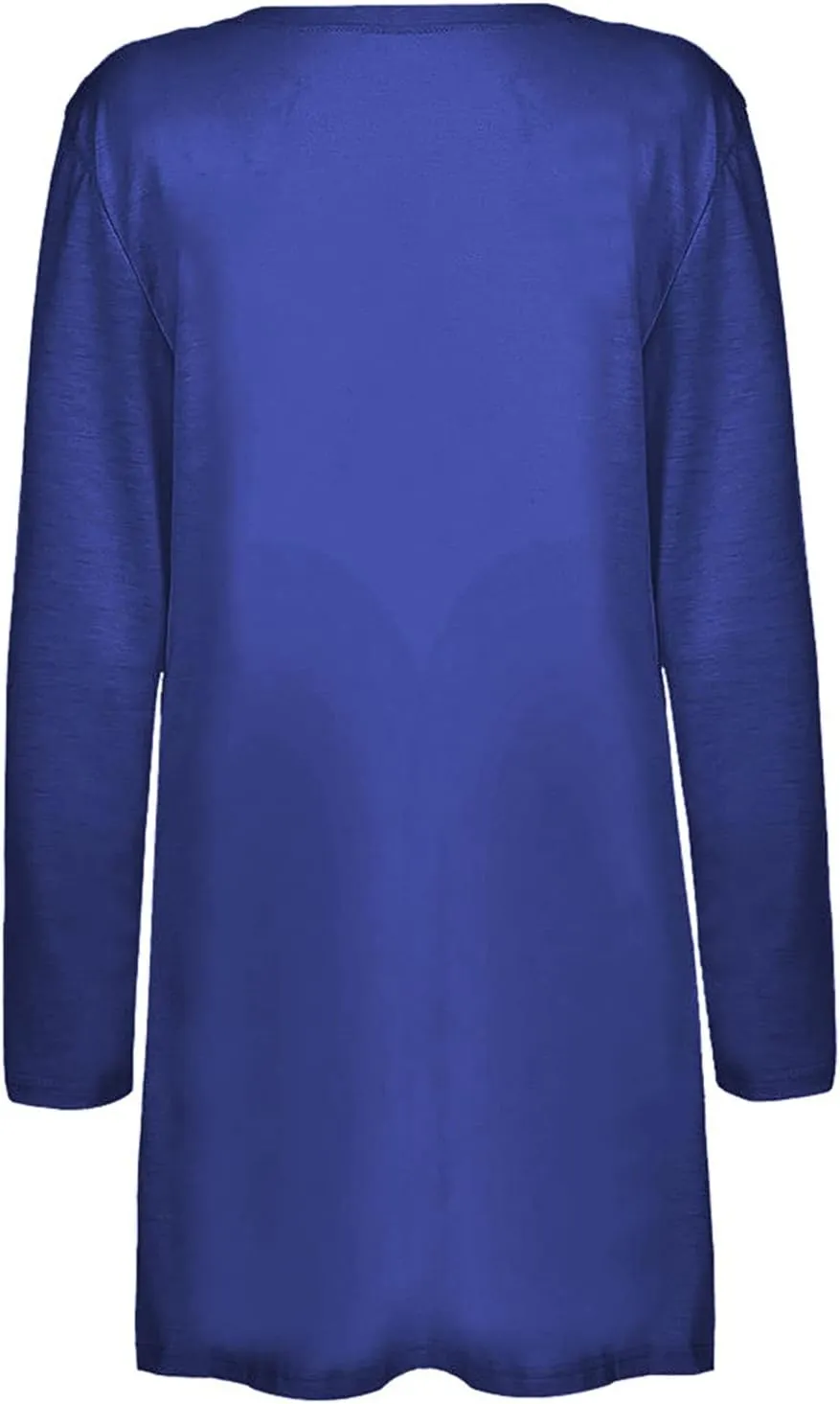 Women Long Sleeve Open Front Cardigan 2024 Fashion Casual Kimono Blouse Tops Lightweight Jacket Outerwear with Pocket
