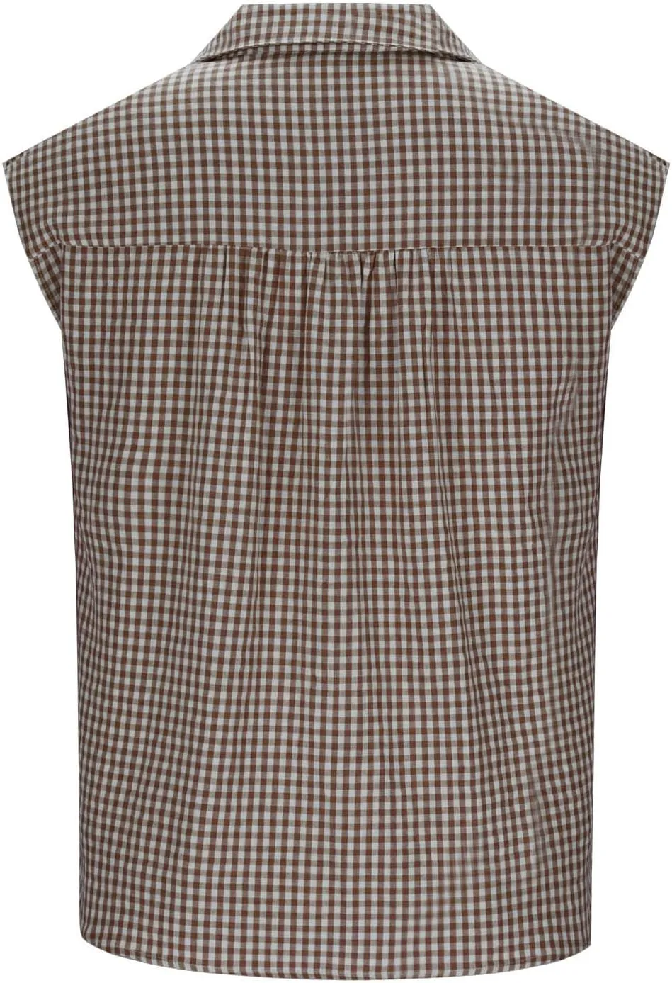 Women's Cap Sleeve Button Down Shirts Vintage Plaid Print Collared Blouse Dressy Casual Summer Tops