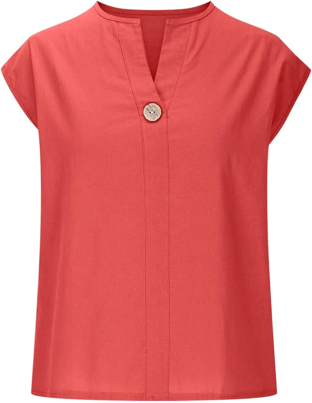 Women's Cotton Linen Tank Tops V Neck Sleeveless Summer Shirts Loose Casual Work Tops Ladies Dressy Blouses