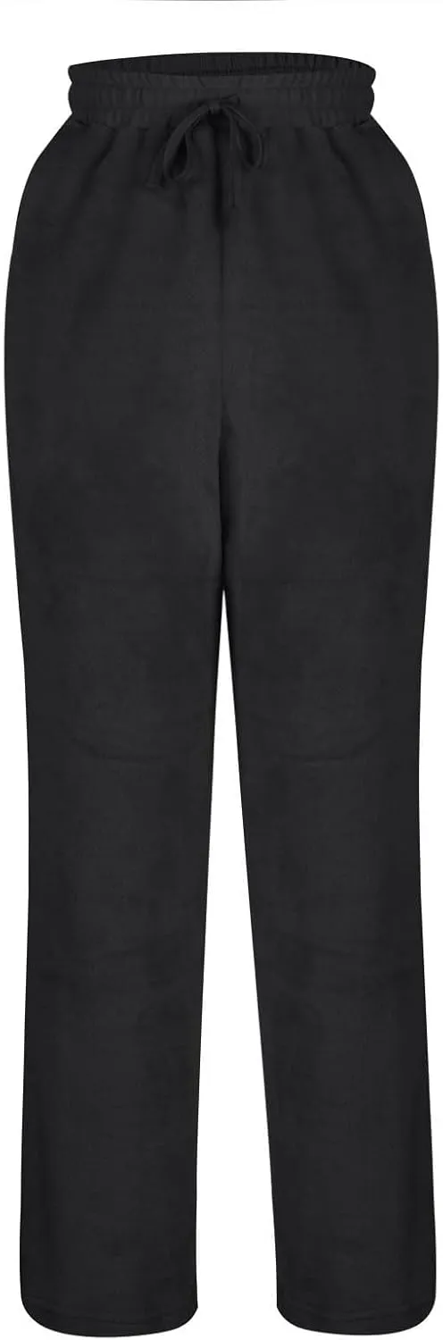 Womens Fuzzy Fleece Sweatpants Winter Warm Wide Leg Lounge Pants Comfy Soft Sherpa Pajama Sleepwear with Pockets
