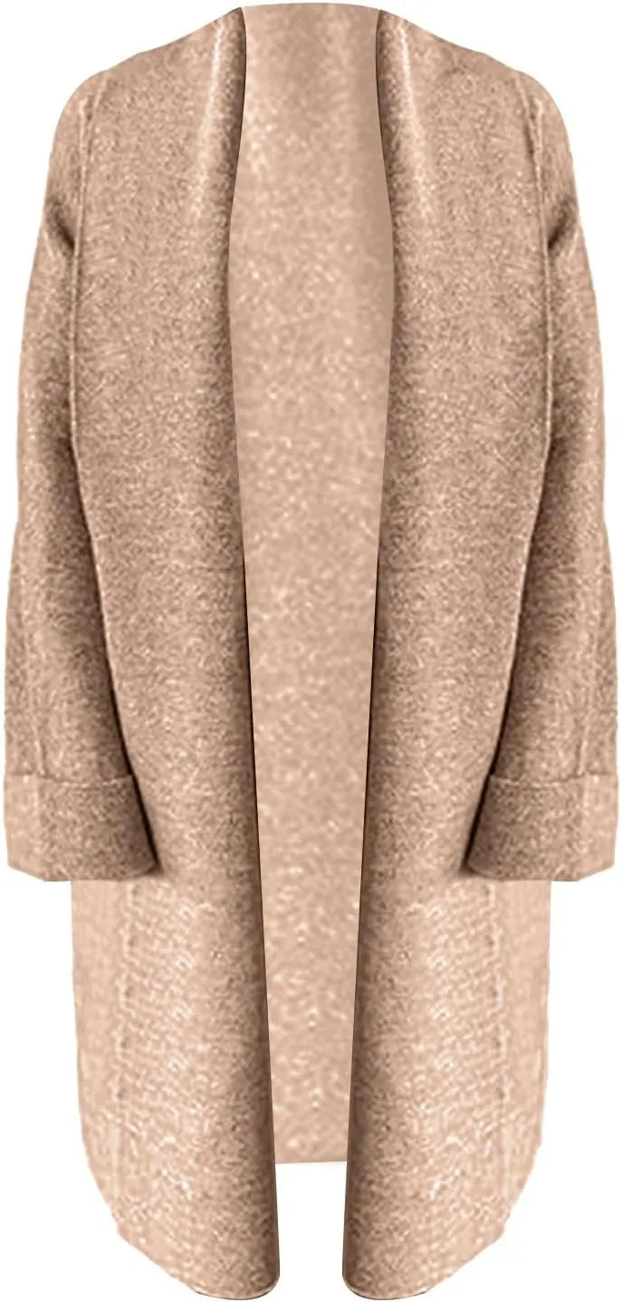 Womens Long Cardigan Sweaters Chunky Open Front Oversized Slouchy Knit Fall Trendy Coatigan Jackets