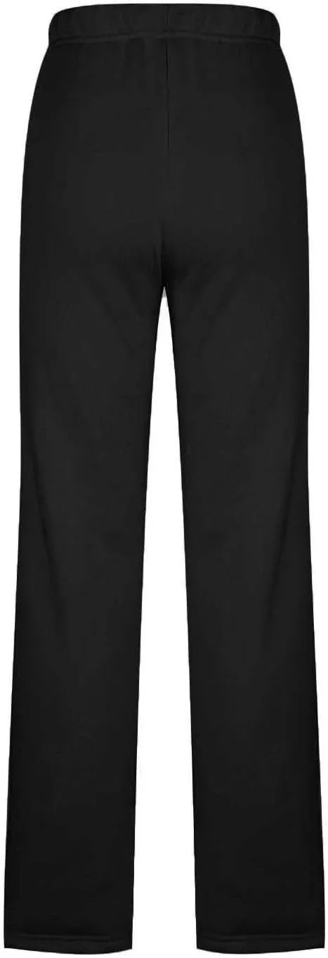 Women's Solid Color Long Pants Dressy Straight Leg Winter Sweatpants Thickened Plus Size Trousers with Pockets