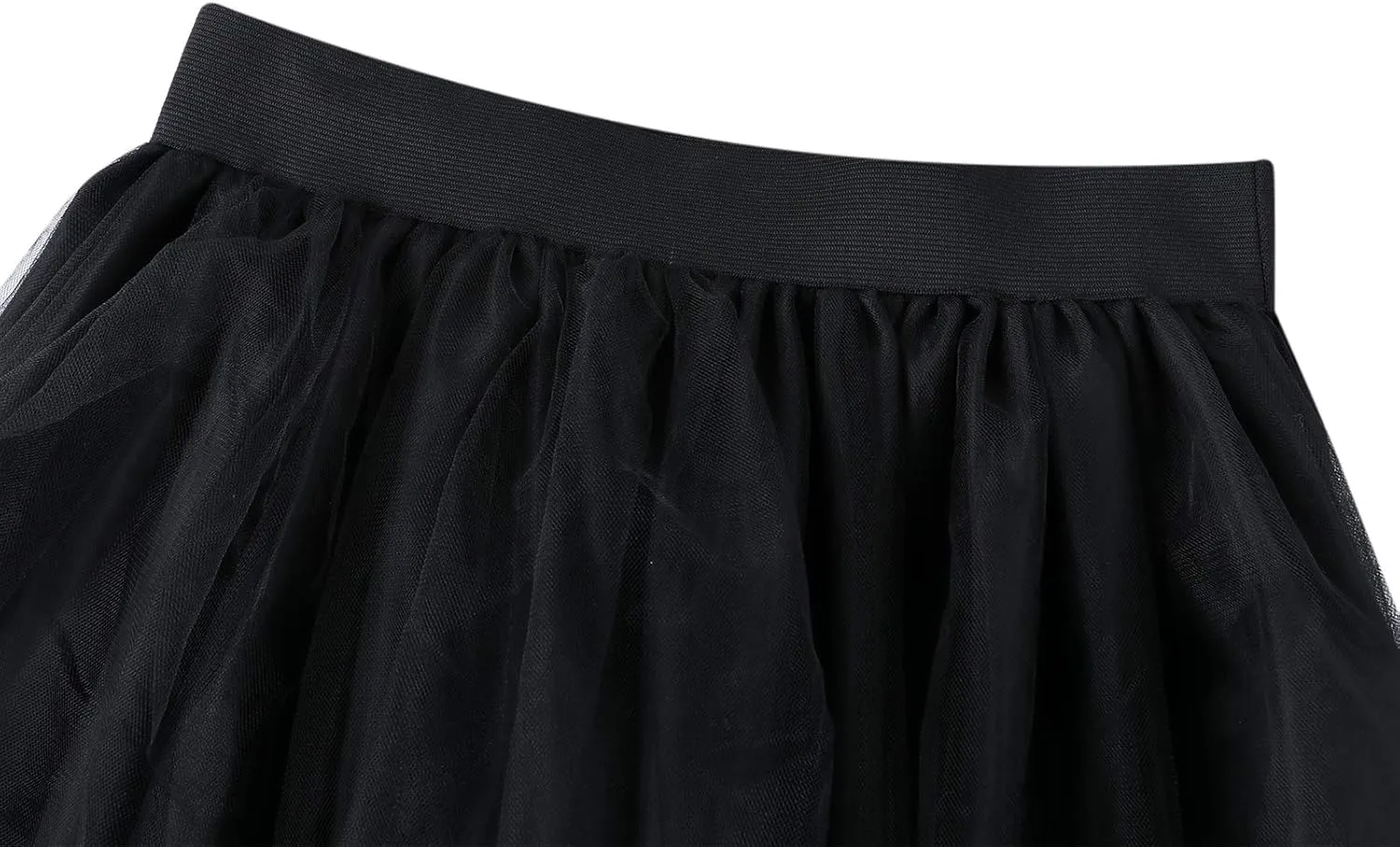 Women's Tulle Tutu Long Skirt High Waist Floor Length Layered Puffy Maxi Dresses A-Line Evening Party Wedding Skirt